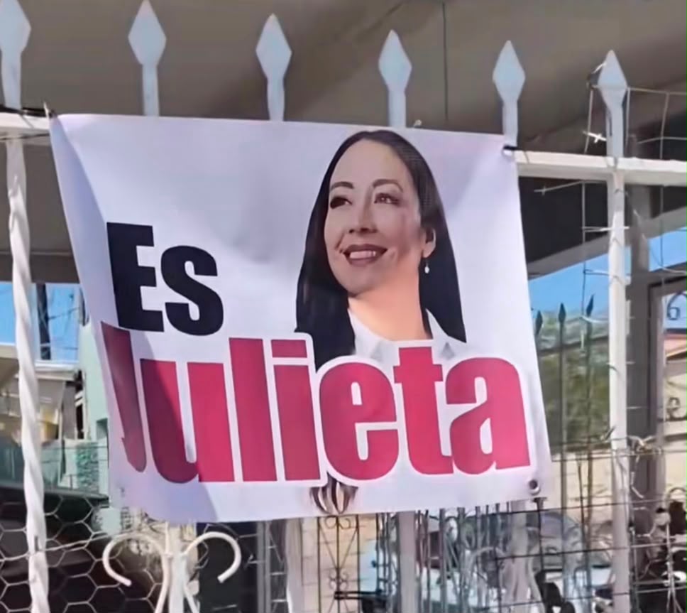 “Es Julieta”… y las lonas ya aparecieron por todo Baja California. ¿Quién está detrás?
